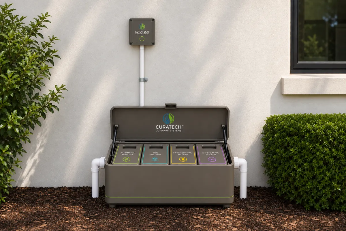 CuraTech controller and multi-pod dispenser installed